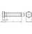 DIN 933 Sechskantschraube mit Gewinde bis Kopf M 42 x 100, 10.9 blank