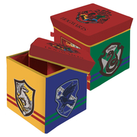 ARDITEX CAJA CON TAPA HARRY POTTER, CUBO DE TELA GUARDATODO PARA ROPA, LIBROS, JUGUETES, PELOTAS, Y ASIENTO INFANTIL PARA SENTAR