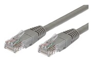 Kabel Patchcord miedziany kat.5e RJ45 UTP 2m. szary - paczka 10 sztuk