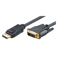 M-Cab 7003472 video átalakító kábel 3 M DisplayPort DVI Fekete