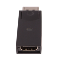 V7 Adaptador negro de vídeo con conector DisplayPort macho a HDMI hembra