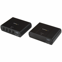 StarTech.com Extendeur 4 Ports USB 2.0 sur LAN Gigabit ou Connexion Directe Ethernet Cat5e / Cat6 jusqu'à 100 m