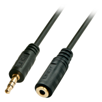 Lindy 35652 audio kabel 2 m 3.5mm Zwart