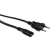Value 19.99.2094 câble électrique Noir 5 m CEE7/16 Coupleur C7