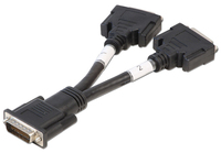 Lindy 41009 adapter kablowy 0,016 m DMS 2 x DVI Czarny