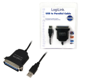 LogiLink AU0003C parallelle kabel 1,5 m Zwart