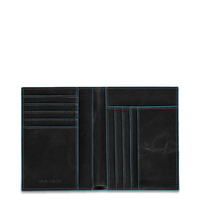 Piquadro PU1393B2/N portafoglio, portacarte e portadocumenti da viaggio Nero Pelle, Poliestere