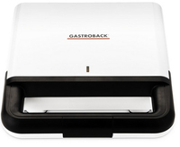 Gastroback Design 42443 sandwichera 750 W Negro, Blanco