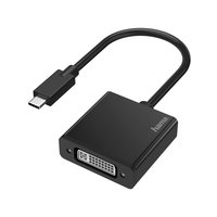 Hama 00200316 câble vidéo et adaptateur USB Type-C DVI Noir
