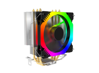Gembird CPU-HURACAN-RGB-X120 computer cooling system Processor Air cooler 12 cm Black