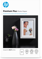 HP Papier photo à finition brillante Premium Plus - 25 feuilles/10 x 15 cm