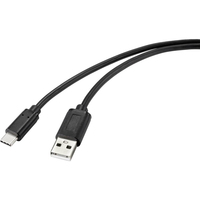 Renkforce RF-4699378 câble USB USB 2.0 1 m USB A USB C Noir