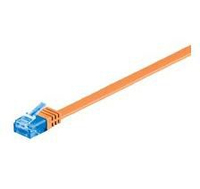 Microconnect V-UTP6A01O-FLAT kabel sieciowy Pomarańczowy 1 m Cat6a U/UTP (UTP)