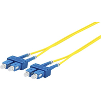 Microconnect FIB2210005 InfiniBand/fibre optic cable 0,5 m SC OS2 Geel