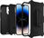 OtterBox Cover per iPhone 14 Pro Max Defender, resistente a shock e cadute, cover ultra robusta, testata 4x vs norme MIL-STD 810G, Nero, No pack retail