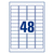 Avery L4614-25 étiquette auto-collante Rond Permanent Blanc 1200 pièce(s)