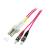 EFB Elektronik LC-ST 50/125µ InfiniBand/fibre optic cable 10 m OM4 Roze