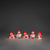 Konstsmide 6253-103 Lichtdecoratie figuur Wit, Rood 40 lampen LED 1,2 W G