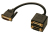 Lindy DVI Splitter Cable DVI kabel 0,18 m DVI-D Zwart