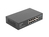 Lanberg RSFE-8P-2GE-120 commutateur réseau Non-géré Gigabit Ethernet (10/100/1000) Connexion Ethernet, supportant l'alimentation via ce port (PoE) 1U Noir