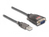 DeLOCK 61400 tussenstuk voor kabels USB A RS-232 Zwart