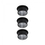 Paulmann Gil Coin Foco de superficie Negro, Acero cepillado LED G