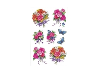 Aufkleber bsb Deco Sticker Blumenstrauss, Blisterpackung
