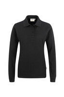 Damen Longsleeve-Poloshirt MIKRALINAR®, schwarz, 6XL - schwarz | 6XL: Detailansicht 1