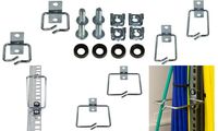 LogiLink Kit support de câbles, acier, 80 x 80 mm, galvanisé (11117137)