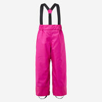 Kids’ Warm And Waterproof Ski Trousers - 100 Pink - 4 Years Old