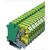 RS PRO Erdungsblock, DIN-Hutschiene, 2-polig, Schrauben-Anschluss, 26 → 12 AWG, 0.2 to 2.5mm², Grün/Gelb