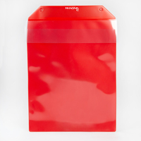 Magnettasche 220x300mm mit Regenklappe für DIN A4, rot