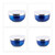 4 tlg. Schüssel Set in Blau - (B)18,4x (H)9 x (T)18,4 cm 10020833_45