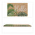Relaxdays Fußmatte Kokos, Hello Schriftzug, Fußabtreter 40 x 60 cm, wetterfest, Türvorleger innen & außen, natur/grün