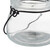 Relaxdays Windlicht, 12er Set, aus Glas, mit Henkel, innen & außen, Teelichthalter, HxD 6,5x7,5 cm, transparent/schwarz