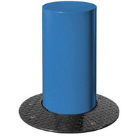 Barcelona Retractable Steel Bollard - (206612) 220mm Diameter - RAL 5010 - Gentian Blue