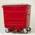 Taylor Continental Wheeled Bin - 500 Litre Capacity - White Powder Coated Finish - Red