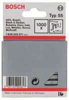 Bosch 1609200371 Schmalrückenklammer Typ 55, 6 x 1,08 x 14 mm, 1000er-Pack