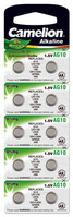 Camelion button cell AG10, LR54, 389, LR1130, V10GA, 10-pack