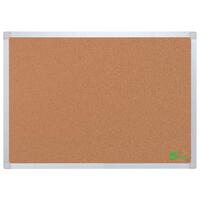 5 Star Office Cork Board with Wall Fixing Kit Aluminium Frame W1200xH900mm