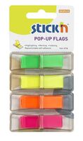 ValueX Index Flags Repositionable 12x45mm 4x40 Tabs Neon Assorted Colo(Pack 160)