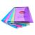 Rapesco Bright Popper Wallet Polypropylene Foolscap Assorted Colours (Pack 5)