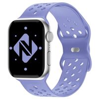 Gelochtes Armband für Apple Watch Ultra/SE/8/7/6/5/4/3/2/1, 42mm 44mm 45mm 49mm Lavendel