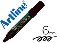 Rotulador Artline Poster Marker Epp-6-Neg Punta Redonda 6 mm Color Negro
