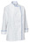 Damenkochjacke Aila Baumwolle Langarm farbige Paspel; Kleidergröße 36; weiß/blau