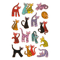 Sticker Abstrakte Katzen