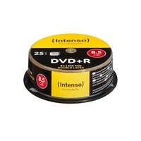 DVD+R Intenso 8,5GB 25pcs Cake DVD+R 8.5GB 8x Double Layer 25er Cakebox, 8.5 GB, DVD+R, 120 mm, 25 pc(s), 240 min, cakebox