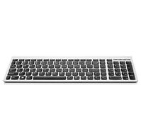 Keyboard (FRENCH) 25209223, Full-size (100%), Wireless, Silver Tastaturen