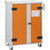 Armario de seguridad para carga de baterías PREMIUM PLUS, P x H 660 x 1110 mm, 230 V, naranja/gris.
