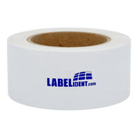 Polyesteretiketten-Band 25 mm Breite, weiß satinweiß beschichtet, permanent, 40 lfm auf 1 Rolle/n, 3 Zoll (76,2 mm) Kern